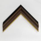 A152/2 - barna képkeretléc aranycsíkkal