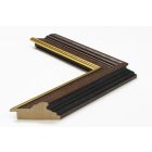 A152/2 - barna képkeretléc aranycsíkkal