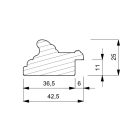 A152/2 - barna képkeretléc aranycsíkkal