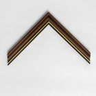 A221/1 - barna képkeretléc aranycsíkkal