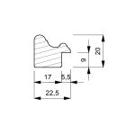 A221/1 - barna képkeretléc aranycsíkkal