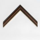 A44/1 - barna képkeretléc aranycsíkkal