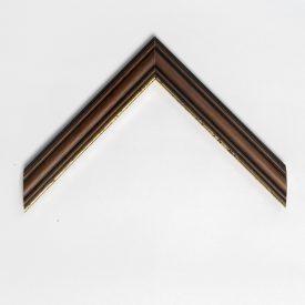 A44/1 - barna képkeretléc aranycsíkkal