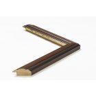 A44/1 - barna képkeretléc aranycsíkkal