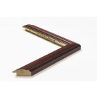 A44/2 - mahagóni képkeretléc aranycsíkkal