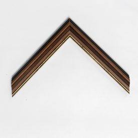 A570/1 - barna képkeretléc aranycsíkkal