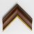 A602 - barna képkeretléc aranycsíkkal