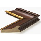 A602 - barna képkeretléc aranycsíkkal