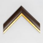 A778/1 - barna képkeretléc aranycsíkkal