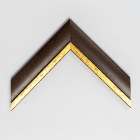 A778/1 - barna képkeretléc aranycsíkkal