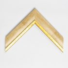 A778/27 - bézs képkeretléc aranycsíkkal