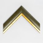 A778/4 - zöld képkeretléc aranycsíkkal