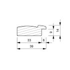 A778/4 - zöld képkeretléc aranycsíkkal