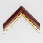 A778/5 - mahagóni képkeretléc aranycsíkkal