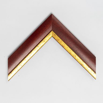 A778/5 - mahagóni képkeretléc aranycsíkkal