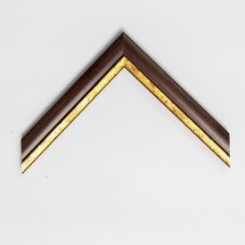 A779/1 - barna képkeretléc aranycsíkkal