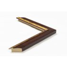 A779/1 - barna képkeretléc aranycsíkkal