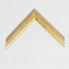 A779/27 - bézs képkeretléc aranycsíkkal