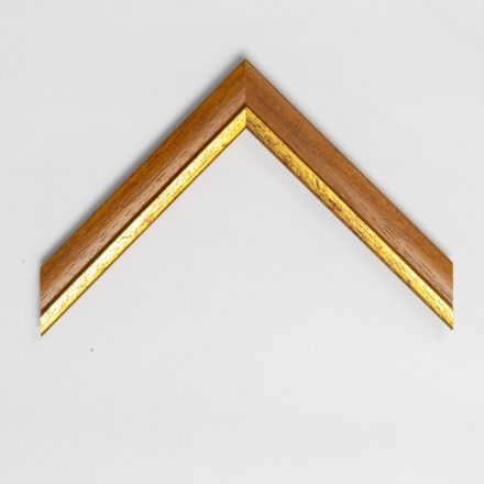 A779/3 - mustár képkeretléc aranycsíkkal