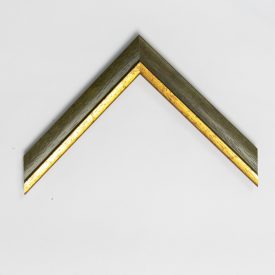 A779/4 - zöld képkeretléc aranycsíkkal