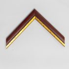 A779/5 - mahagóni képkeretléc aranycsíkkal 